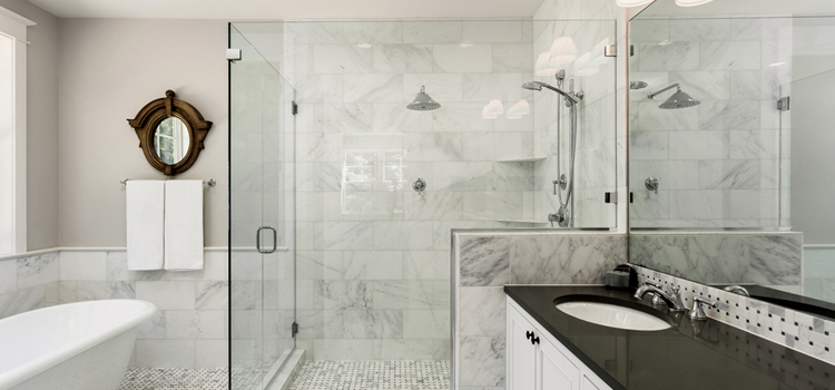 bathroom shower door installation in Sonoma